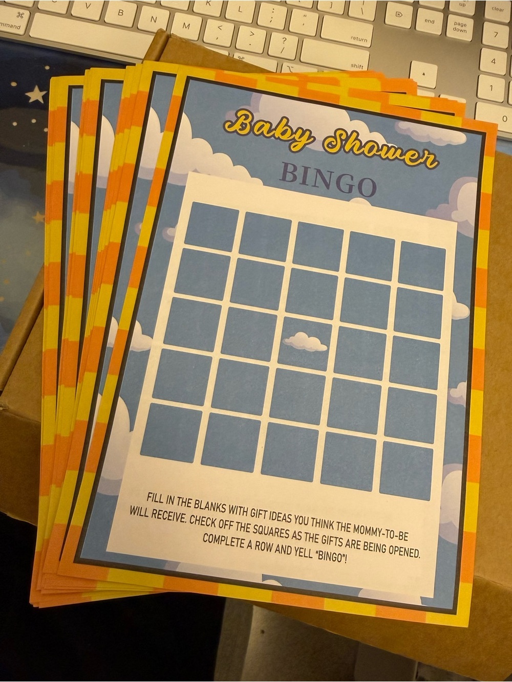 Baby Shower Bingo - 25 Sheets